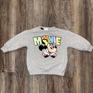 USED Baby Girl Minnie Mouse Sweatshirt